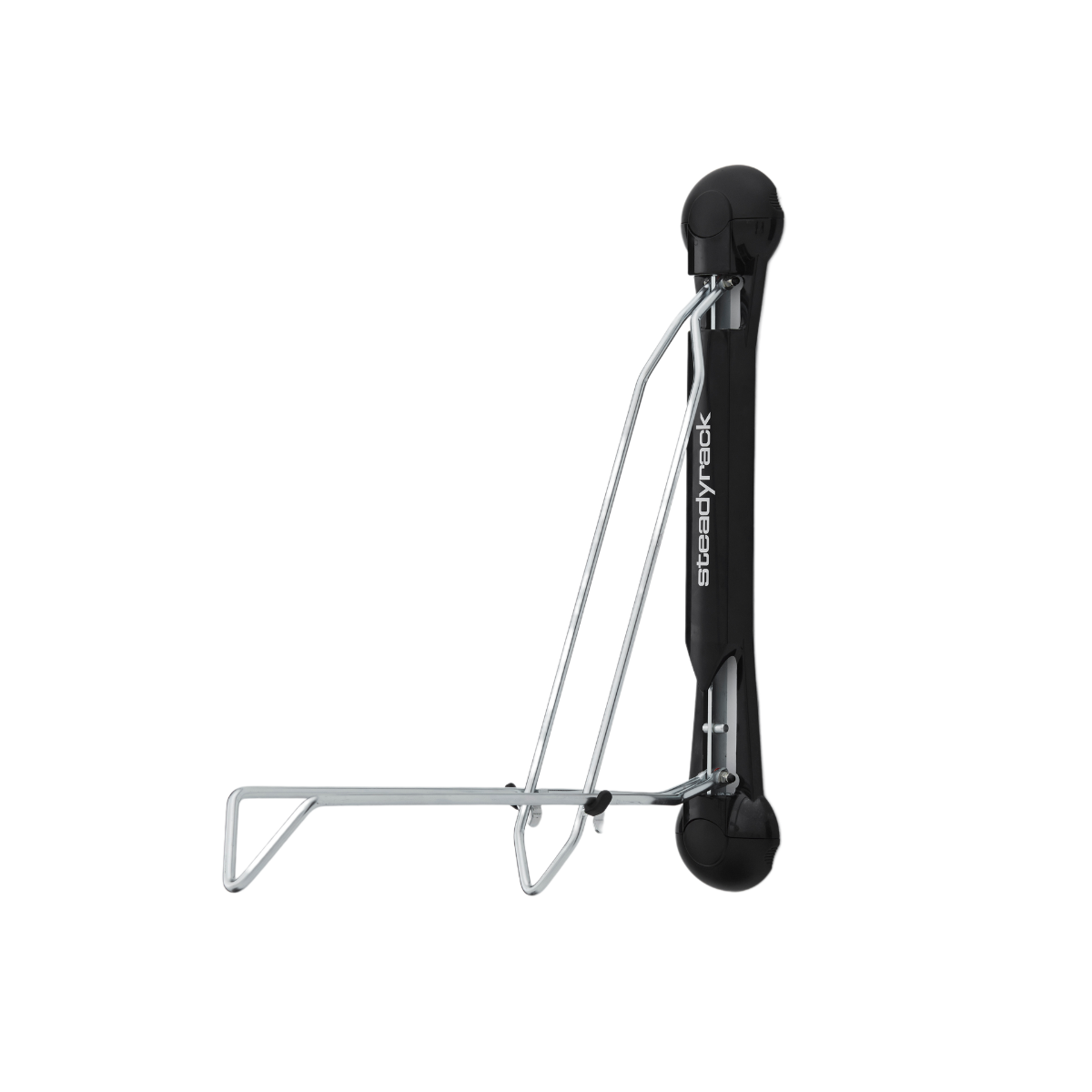 A Classic Road Bike Rack with the rack arms opened on a white background.