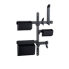 The GearMate storage system with the spine in the centre and the other GearMate components attached.