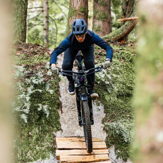 Remy Metailler on a mountain bike