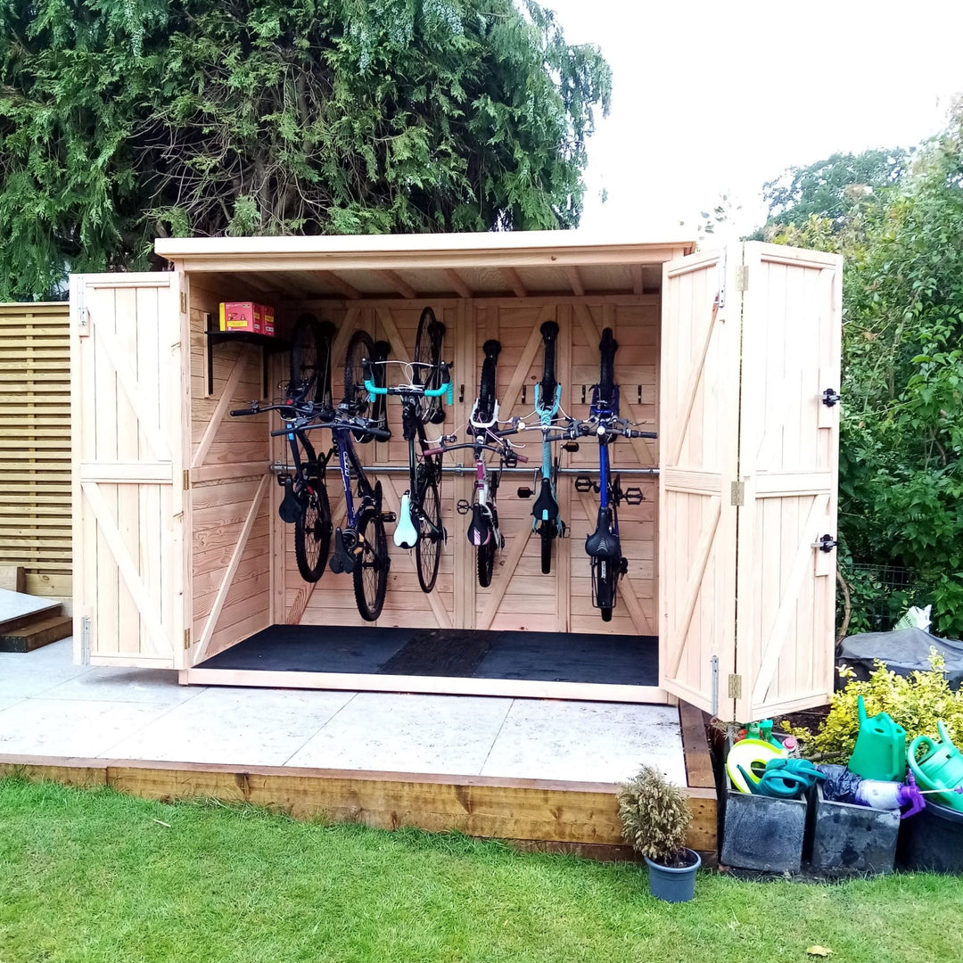 Bike storage shed hotsell